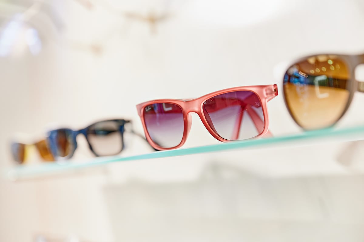 Optik Boysen Sonnenbrille Brillenfassung rosafarben